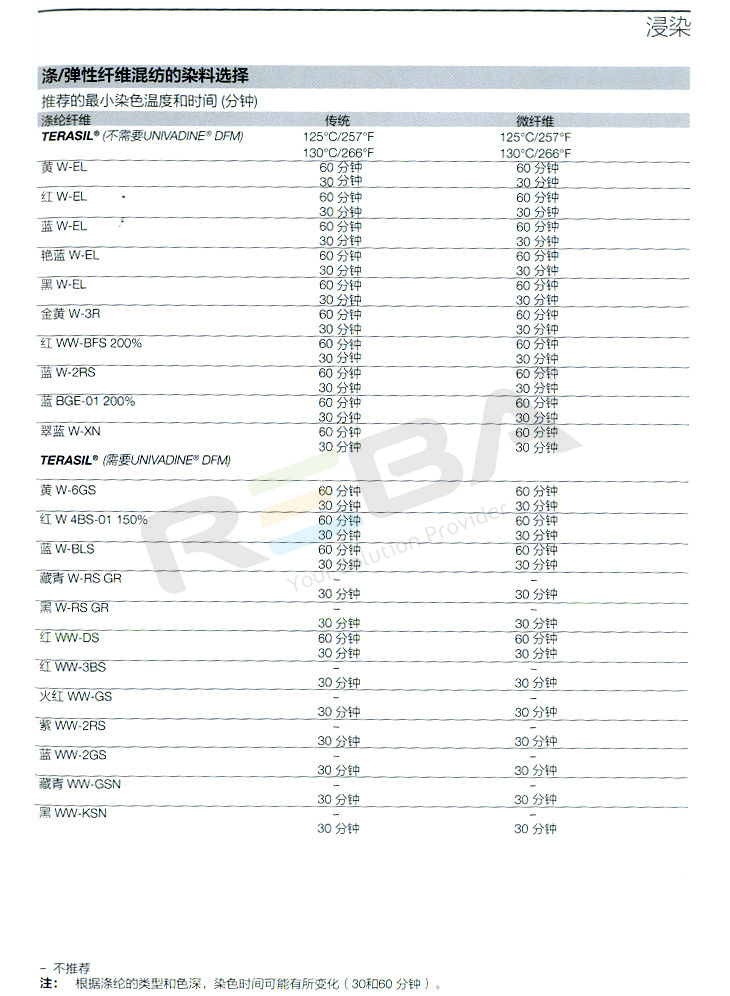 TERASIL（托拉司）W-EL|涤纶|染料